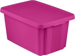Box s vekom Curver ESSENTIALS 45L, ruov, 57x40x30 cm