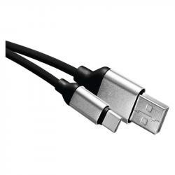 USB kbel 2.0 A/M - C/M 1m ierny