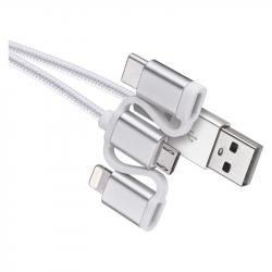 USB kbel micro B,C, i16P, 1m