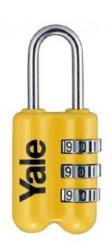 Z�mok Yale YP2/23/128/1, visiaci, cestovn�, s ��selnou kombin�ciou, �lt�