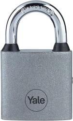 Z�mok Yale Y111S/60/132/1, visiaci, �elezn�, strieborn�, 63 mm, 3 k���e