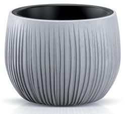 Kvetin�� BETON Bowl, 18x14 cm, siv�, vzh�ad bet�n