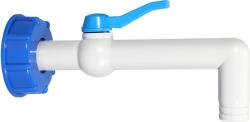 Ventil Strend Pro, z�hradn�, 3/4"- 90�, 25 mm, s redukciou na IBC n�dr�, PVC