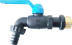 Ventil Strend Pro, z�hradn�, �ierny, G3/4", nylon