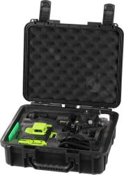 Laser Strend Pro Industrial 4 X 3D, zelen�, v kufriku, s pr�slu�enstvom, dia�kov� ovl�da�