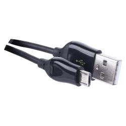 Nabíjací a dátový kábel USB-A 2.0 / micro USB-B 2.0, Quick Charge, 1 m, čierny