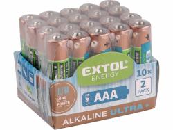 Batria alkalick 20ks, 1,5V, typ AA, EXTOL ENERGY