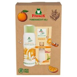 S�prava dar�ekov� Frosch, pomaran�ov� h�j, dif�zer a sprchov� g�l, 90 ml + 300 ml