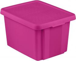 Box s vekom Curver® ESSENTIALS 26 lit., ružový, 44x34x27 cm