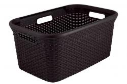 K Curver STYLE 45L, tmavohned, 59x38x27 cm, na bielize, prdlo