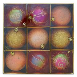 Gule MagicHome Vianoce, 9 ks, meden, mix