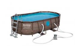 Bazén Bestway® Power Steel™, Vista Series, 56714, filter, pumpa, rebrík, plachta, dávkovač