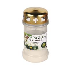 N�pl� Bolsius Angela 36HD biela, 35 h, 148 g, priemer 7cm, kahanec s vie�kom, olej