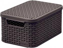 Kok Curver STYLE2 LID S, mocca, 29x20x14 cm, s vekom