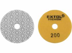 Kot�� diamantov� le�tiaci na such� zips, O100mm, P200, EXTOL PREMIUM