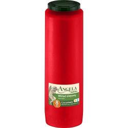 Npl Bolsius Angela NR08 erven, 185 h, 550 g, priemer 7cm, do kahanca, olej