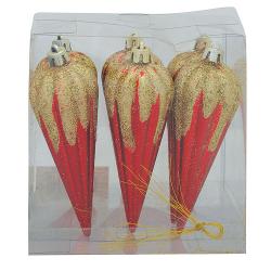 Ozdoba Xmas N3 L301206BS, 6 dielna, B03/Y01a erven