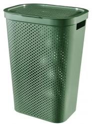 K Curver INFINITY RECYCLED 60L, zelen, 35x44x60 cm, na bielize, prdlo