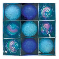 Gule MagicHome Vianoce, 9 ks, modr, mix