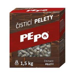 Pelety PE-PO istiace 1,5 kg, odstraova sadz do dymovodu, kachl, komna