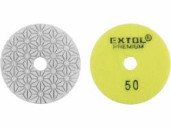Kot�� diamantov� le�tiaci na such� zips, O100mm, P50, EXTOL PREMIUM