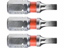 Bit ploch 3ks, 3x25mm, S2, FORTUM