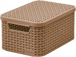Kok Curver STYLE2 LID S, tmavohned, 29x20x14 cm, s vekom
