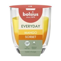 Svieka Bolsius Everyday, mangov sorbet, 80x70 mm, v skle