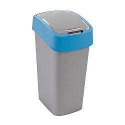 K Curver FLIP BIN 45 lit., edostrieborn/modr, na odpad