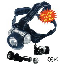 Celovka HeadLight HL2212, 12xLED, 3xAAA