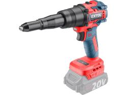 Pi�to� nitovacia Share20V, bez aku, 3,2-4,8mm, 12000N, d�ka �ahu 16mm, EXTOL PREMIUM