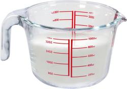 Odmerka MagicHome, sklenen, sklo, s vlevkou, 1000 ml