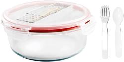 Dza MagicHome, okrhla, 1200 ml, s vekom, s prborom, Clip