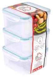 Dza MagicHome Lunchbox Q812x3 1200 ml, tvorcov, klip, PP, sada 3 ks, Clip