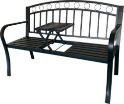 Lavika PEGI, zhradn so stolekom, kovov 127x53x84 cm