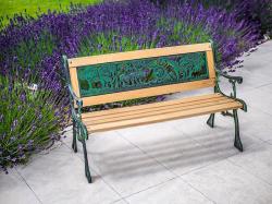 Lavi�ka z�hradn� MINI JUMANJI, kov/drevo, mal�, 82 x 39 x 50 cm