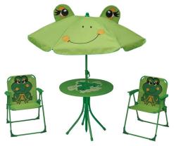 Set z�hradn� LEQ MELISENDA Rana, �aba, slne�n�k 105 cm, st�l 50 cm, 2 stoli�ky