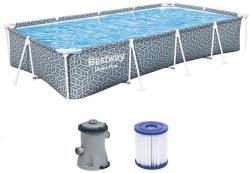 Baz�n Bestway� Steel Pro Set, 3.66m x 2.01m x 66cm, �erpadlo, filtr�cia