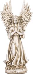 Dekor�cia MagicHome, Anjel modliaci sa, polyresin, na hrob, 16,5x10x36 cm