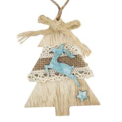 Ozdoba MagicHome Vianoce, Strom�ek,  z�vesn�, bal. 5 ks, 10 cm