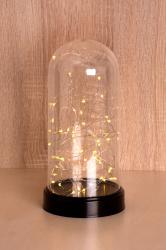 Kupola MagicHome Vianoce DomeLight, 50 LED, 3xAA, interir, 13.5x27cm