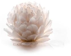 Dekorcia MagicHome Vianoce Flower, biela, zvesn, pperov, 11 cm