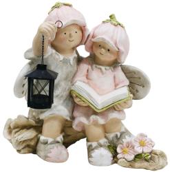 Dekorcia MagicHome Gecco, Chlapec a dieva, magnesia, 32,5x20,5x35 cm