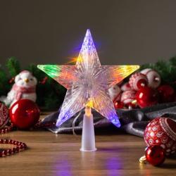 Hviezda MagicHome Vianoce, 10 LED, farebn, 2xAA