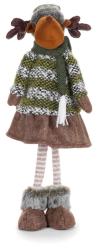Postavika MagicHome Vianoce, Sob dievatko v sukni, ltkov, zeleno-hned, 21x14x62 cm