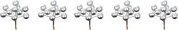 Dekor�cia MagicHome Vianoce, bobule, strieborn�, 9x9x4 cm