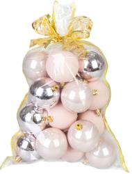 Gule MagicHome Vianoce, sada, 20 ks, ruov, mix, na vianon stromek, 6 cm