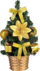 Dekorcia MagicHome Vianoce, stromek, s bubnom, 21 cm