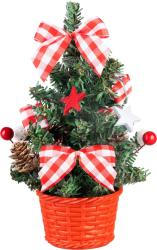 Dekorcia MagicHome Vianoce, stromek, s hviezdou, 21 cm