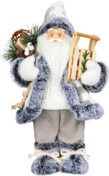 Dekorcia MagicHome Vianoce, Santa, biely-ed, 60 cm